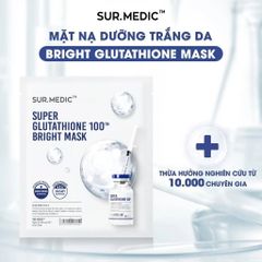 Mặt nạ Sur Medic Glutathione trắng da – Hyaluronic Aqua cấp ẩm – Multi Vita – Calm Repair phục hồi