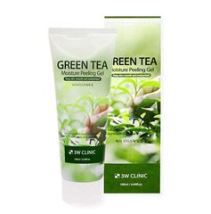 Tẩy tế bào chết trà xanh 3W Clinic Green Tea/ Rice Bran Moisture Peeling 180ml