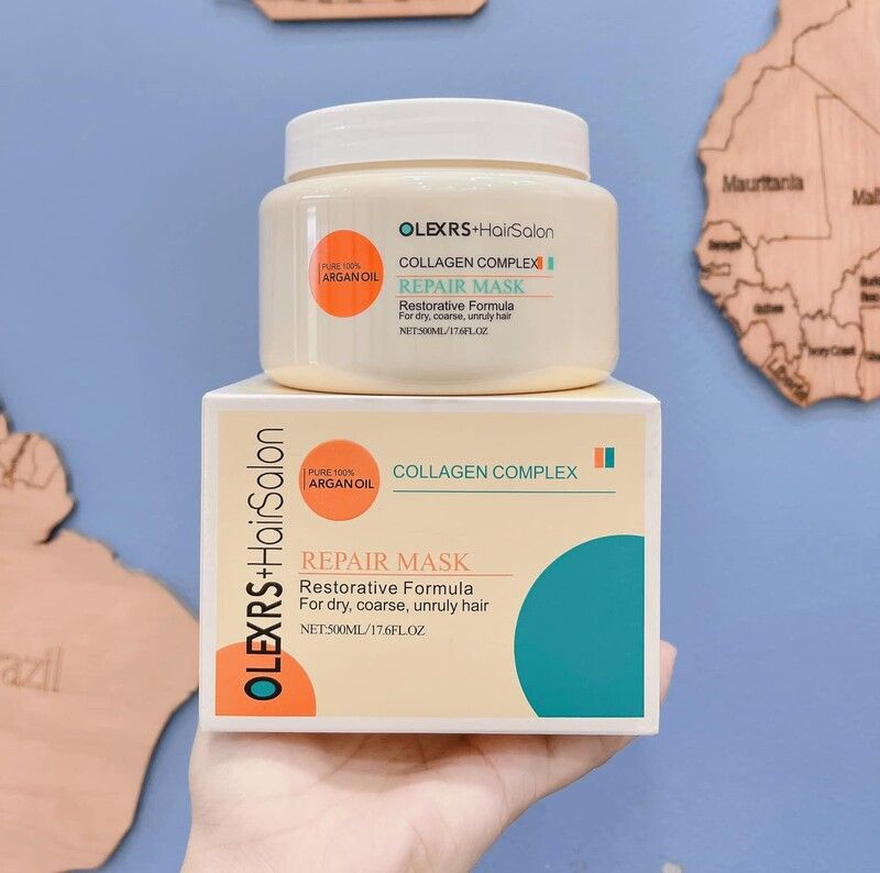 Kem Ủ Tóc Olexrs Hair Salon Collagen Complex 500ml