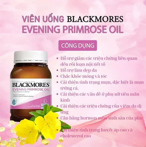 Viên hỗ trợ làn da khỏe mạnh Blackmores Evening Primrose Oil (190 viên)