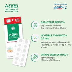[24 MIẾNG] Miếng Dán Mụn Acnes Clear Patch