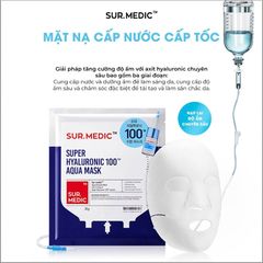 Mặt nạ Sur Medic Glutathione trắng da – Hyaluronic Aqua cấp ẩm – Multi Vita – Calm Repair phục hồi