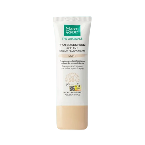Kem Chống Nắng Làm Đều Màu Da MartiDerm The Originals Proteos Screen SPF50+ Color Fluid Cream Light 40ml