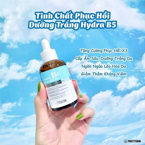 Serum Phục Hồi Dưỡng Trắng Pretty Skin Hydra B5 Max Serum 50ml