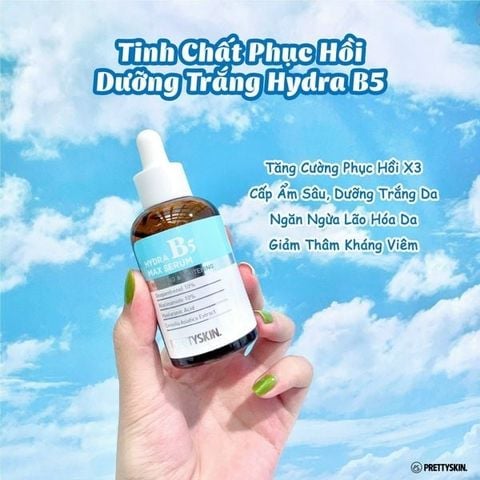 Serum Phục Hồi Dưỡng Trắng Pretty Skin Hydra B5 Max Serum 50ml