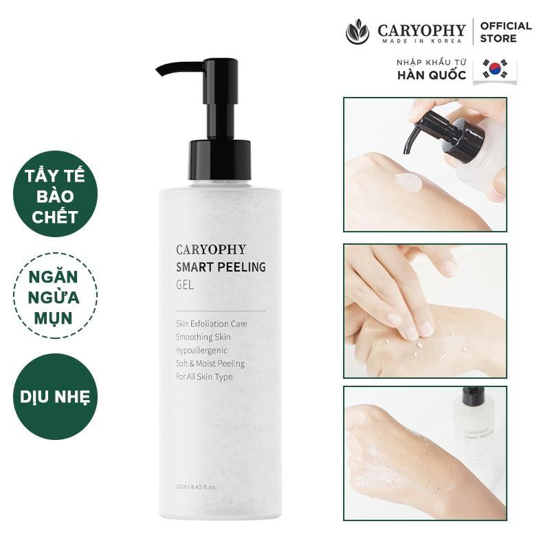 Gel Tẩy Tế Bào Chết Ngăn Ngừa Mụn Caryophy Smart Peeling Gel 250ml