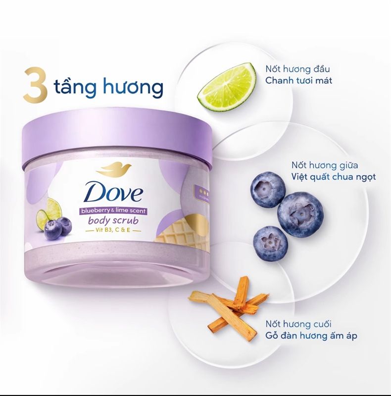 Tẩy Tế Bào Chết Body DOVE Dưỡng Da Sáng Mịn Moisturizing Body Scrub 298g