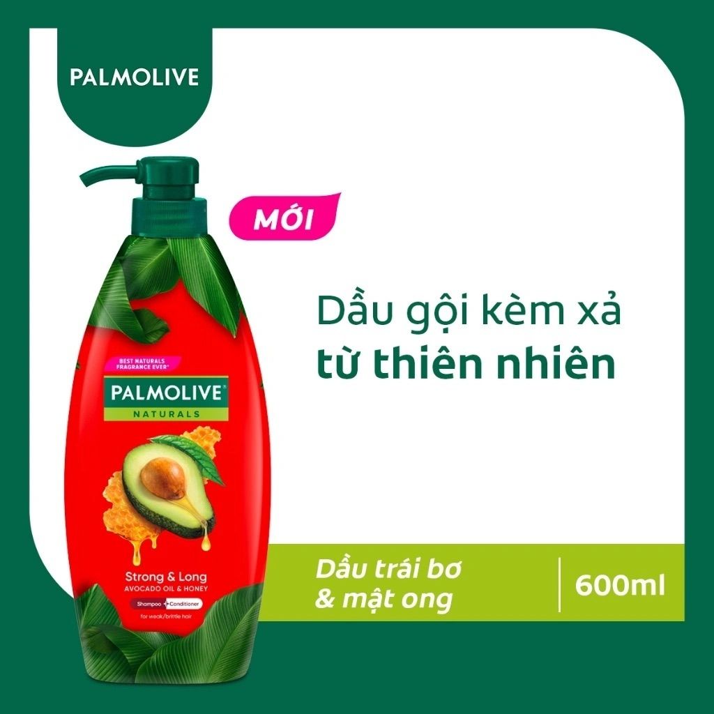 Dầu Gội Xả 2in1 Palmolive Naturals Chiết Xuất Thiên Nhiên 600ml