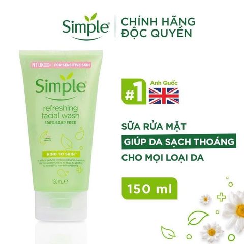 Sữa Rửa Mặt Simple 150ML