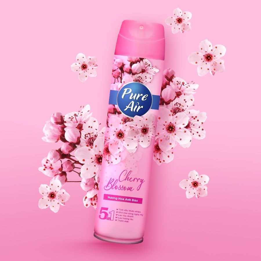 Xịt thơm phòng khử mùi Pure Air 2in1 (280ml)