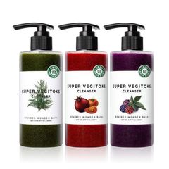 Sữa Rửa Mặt Rau Củ Thải Độc Super Vegitoks Cleanser 300ml