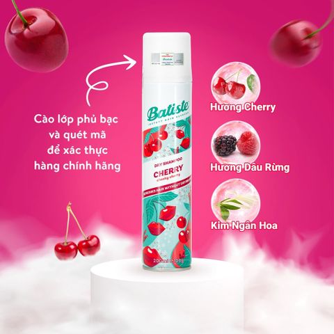 Dầu Gội Khô Batiste Dry Shampoo 200ml
