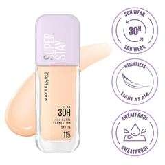 Kem Nền Maybelline Bắt Sáng, Che Phủ Cao, Siêu Nhẹ Mặt Super Stay Up To 30H Lumi Matte Foundation 35ml