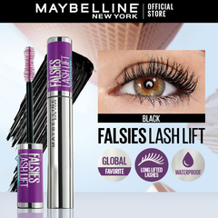 Mascara Maybelline Uốn Mi, Làm Dài Và Dày Mi The Falsies Lash Lift Waterproof - Very Black 8.6ml
