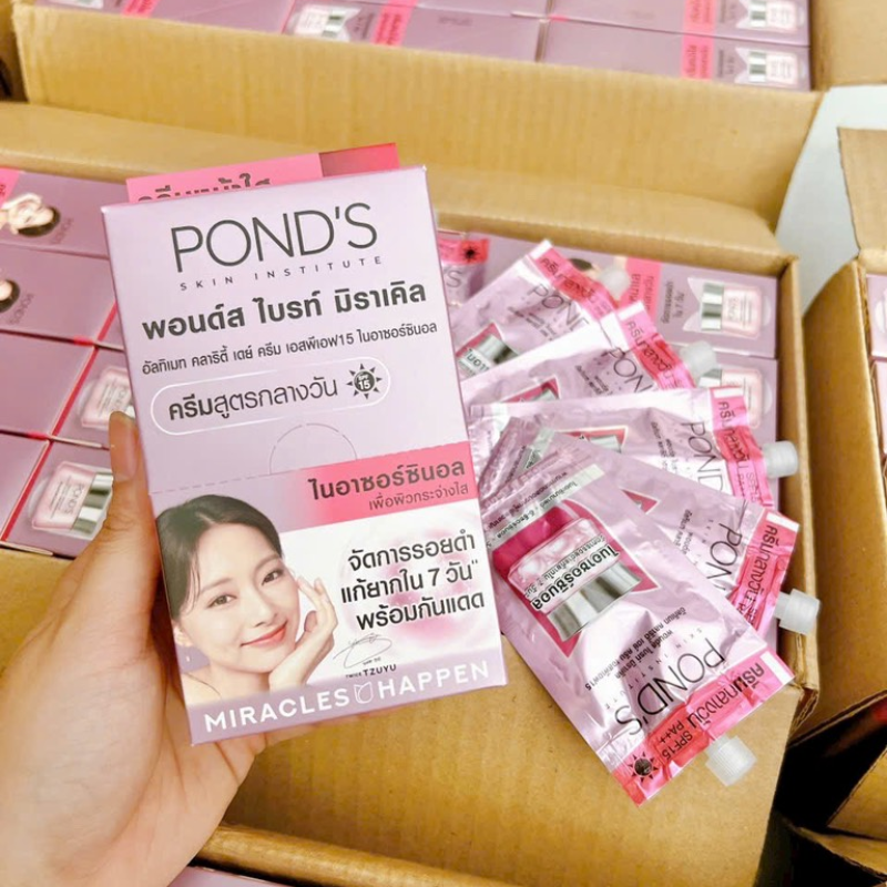 Kem Dưỡng Da Mặt Ponds Thái Lan Hộp 6 Gói x 6,5g