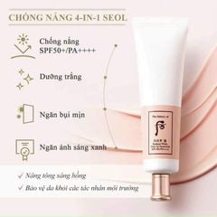 [Sample] kem chống nắng Whoo Radiant White Tone Up Sunscreen 1ml x 10pcs