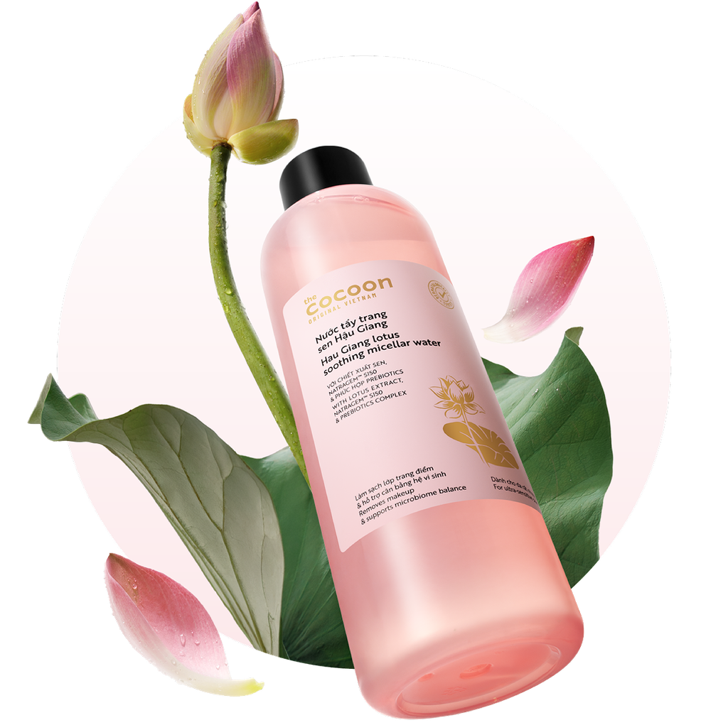 Nước Tẩy Trang Cocoon Sen Hậu Giang Hau Giang Lotus Soothing Micellar Water 500ml