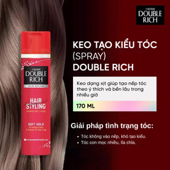 Mousse Tạo Kiểu Tóc Double Rich Giữ Nếp Tự Nhiên 150ml