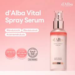Serum d'Alba Vital Spray Serum 8 Loại Dầu Hoa Đỏ Cấp Ẩm Dịu Da 100ml