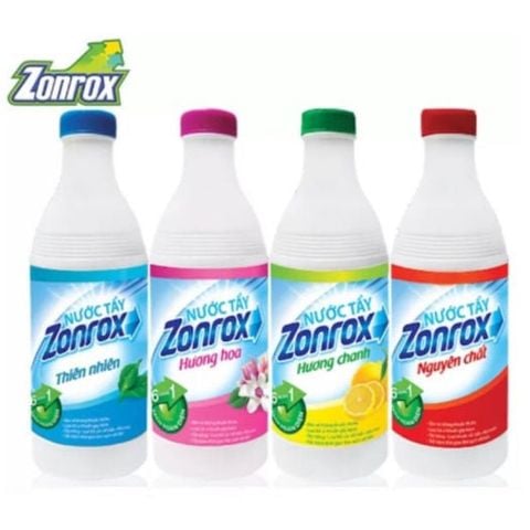 Nước Tẩy Quần Áo Zonrox Hương Cỏ Hoa 1L