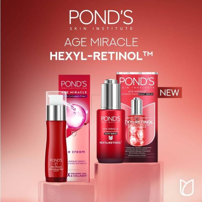 Serum Pond'S Age Miracle Mờ Đốm Nâu Và Nếp Nhăn Với 50X Hexyl-Retinol 14Gr