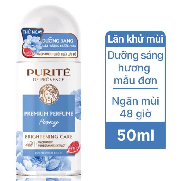Lăn Ngăn Mùi Purité Hương Hoa Mẫu Đơn Chai 25ml