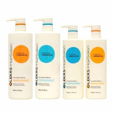 Set Gội Xả Olexrs Argan Oil Collagen Hair Salon