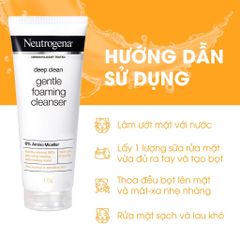 Sữa Rửa Mặt Neutrogena Deep Clean Gentle Foaming Cleanser 100g