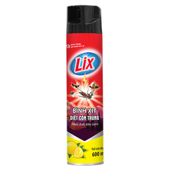 Xịt diệt côn trùng Lix hương chanh 600ml