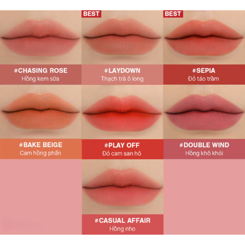 Son Kem Lì 3CE Blur Water Tint 4.6g
