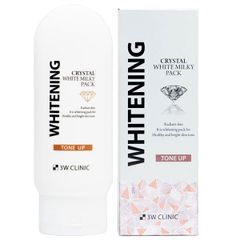 Kem ủ trắng, tắm trắng 3W Clinic Whitening Crystal White Milky Pack Tone Up