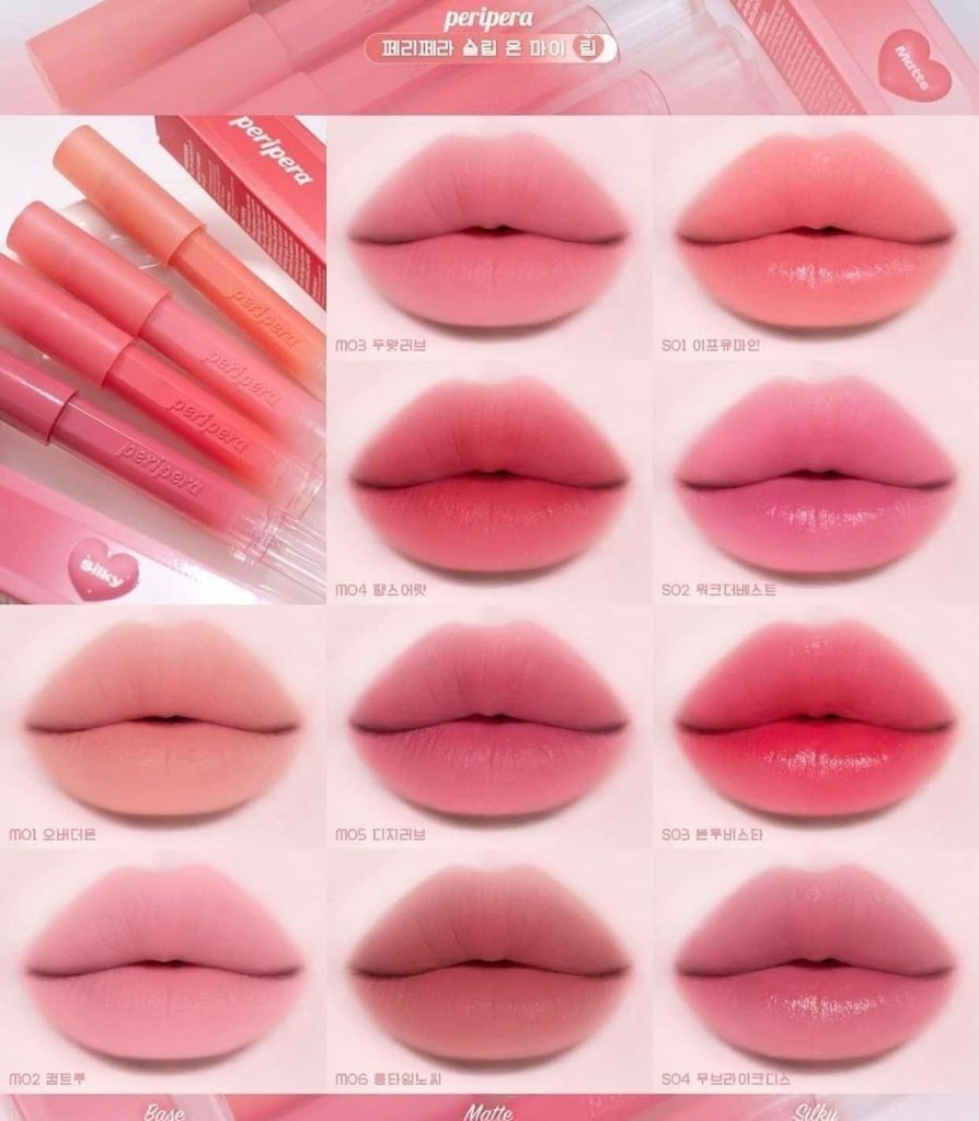 Son Bút Chì Peripera Mịn Mềm Môi Slip On My Lip 1.4g