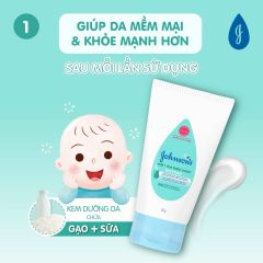 Kem dưỡng ẩm cho bé Johnson's milk and rice baby cream