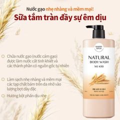 Sữa tắm Happy Bath Natural Body Wash Hàn Quốc 900g