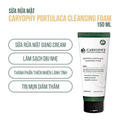 Sữa Rửa Mặt Ngăn Ngừa Mụn Giảm Thâm Caryophy Portulaca Cleansing Foam 150ml