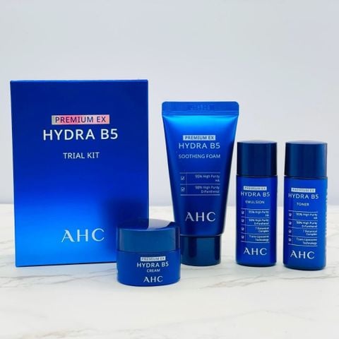 [Mini 4pcs] Bộ Dưỡng Ẩm, Phục Hồi Da Chuyên Sâu AHC Premium Ex Hydra B5