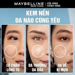 Kem Nền Maybelline Mịn Nhẹ Kiềm Dầu Chống Nắng Fit Me Matte Poreless Foundation 30ML