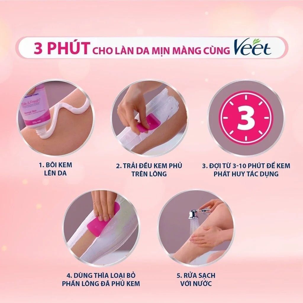 Kem Tẩy Lông Cho Da Nhạy Cảm Veet Hair Removal Cream 50g