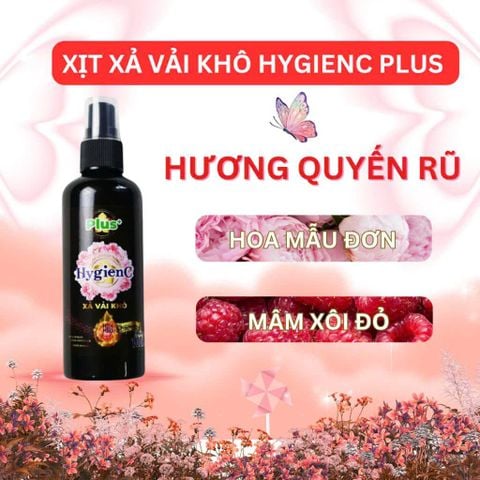 Xịt thơm quần áo HygieneC 100ml (Xả vải khô)