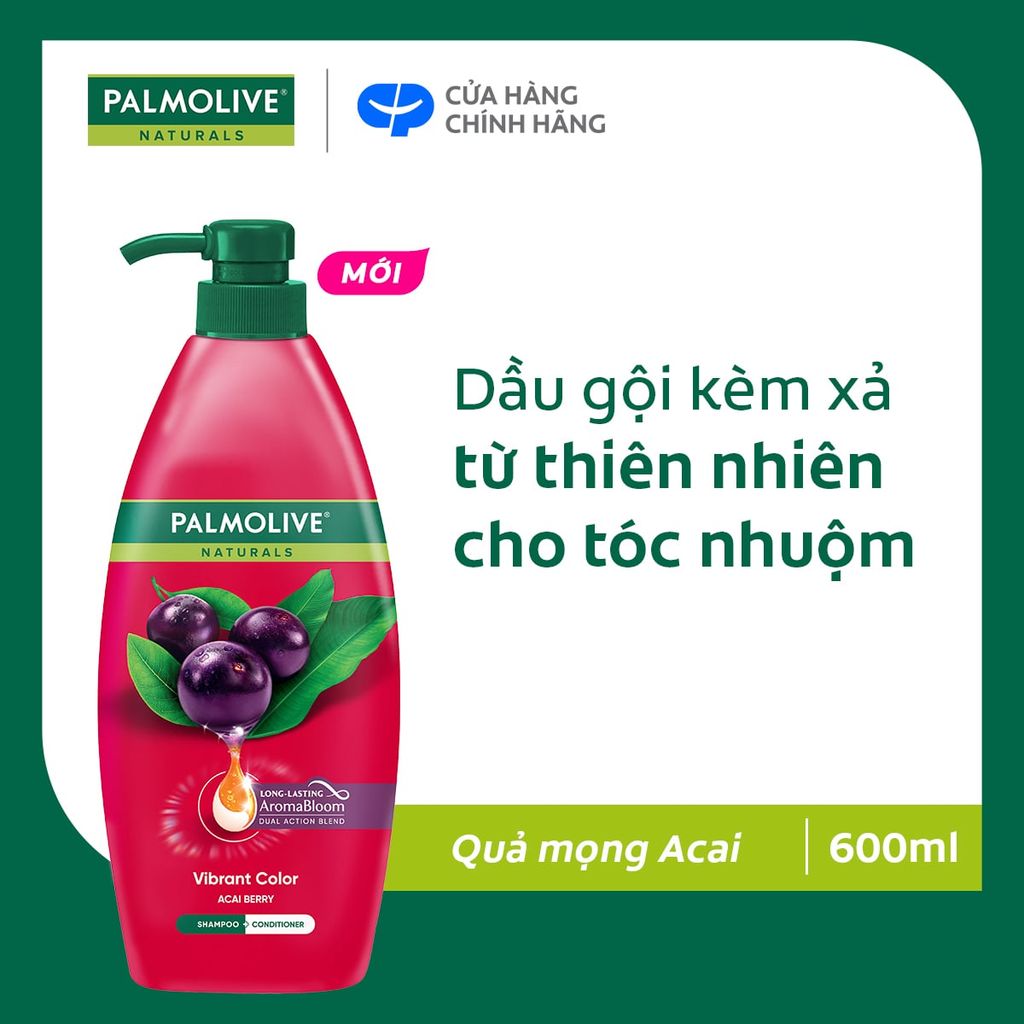 Dầu Gội Xả 2in1 Palmolive Naturals Chiết Xuất Thiên Nhiên 600ml