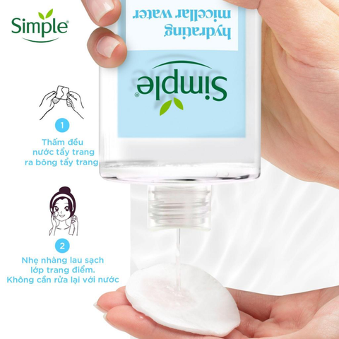 Nước Tẩy Trang Simple Sạch Sâu, Cấp Ẩm Đa Tầng 400ml (Water Boost Hydrating Micellar Water)
