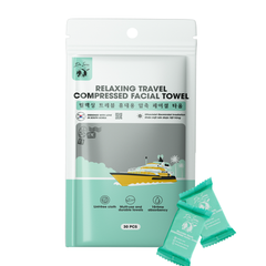 Khăn Nén Du Lịch Thư Giãn Tiệt Trùng DR.SERA Relaxing Travel Compressed Bath Towel/Face Towel/Mask siêu tiện lợi, nhỏ gọn
