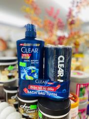 Dầu gội Clear Men Mát Lạnh Bạc Hà 630g [tặng ly giữ nhiệt]