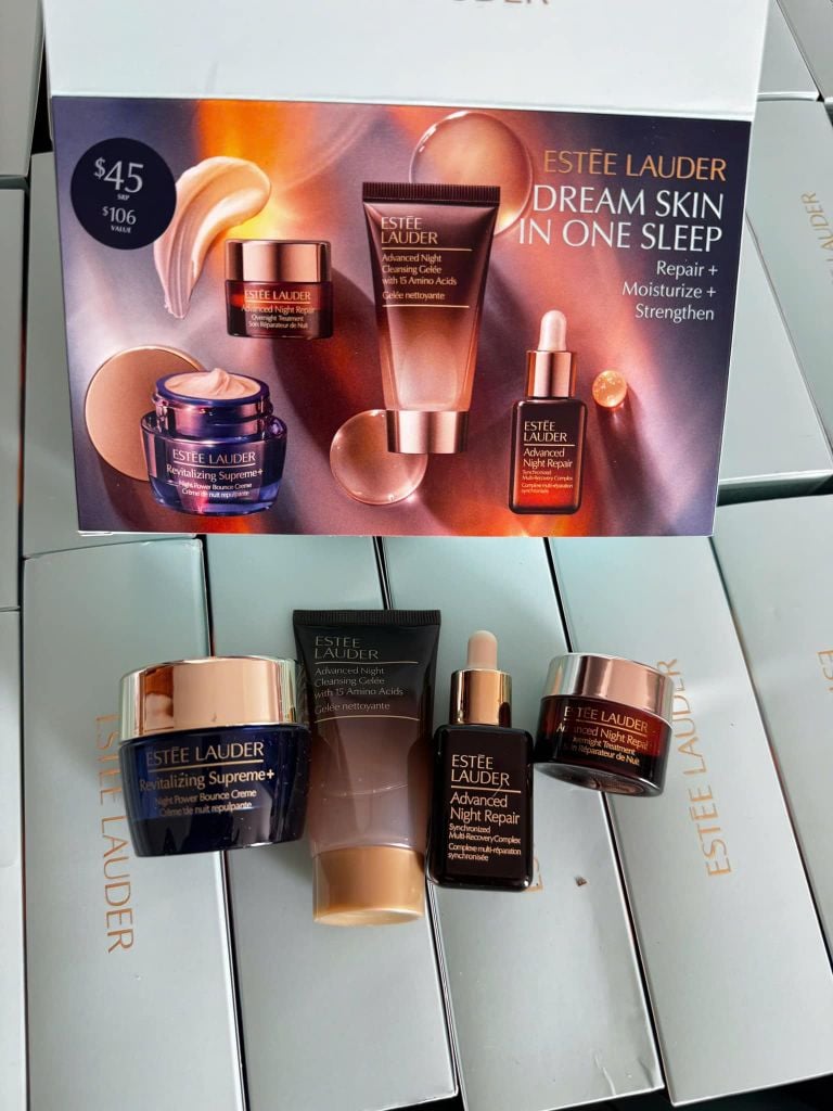 [Gift Set] Set Dưỡng Da Estée Lauder Dream Skin In One Sleep Skincare 4 Món