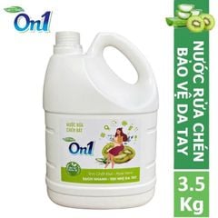 Nước Rửa Chén ON1 Hương Kiwi Và Aloe Vera CHAI 3.5KG