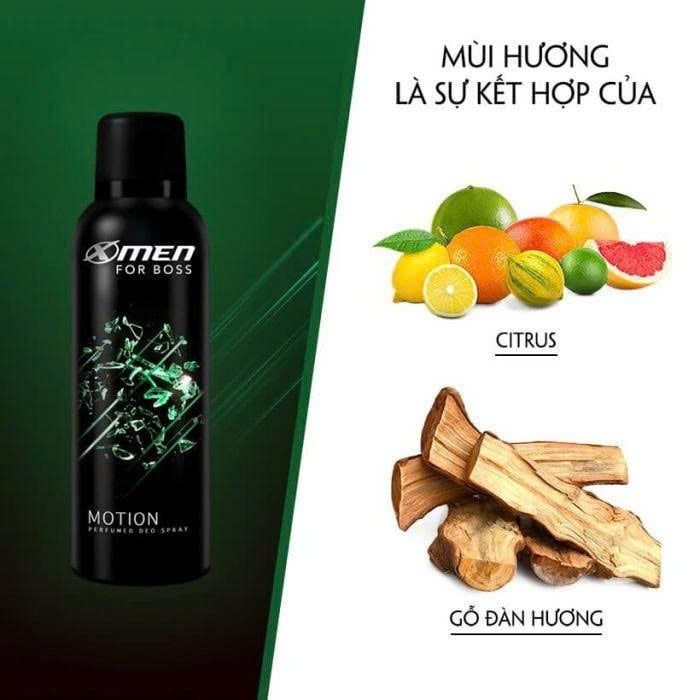 Xịt Khử Mùi X-Men For Boss Sang Trọng Tinh Tế 150ml