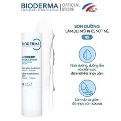Son Dưỡng Bioderma Làm Dịu Môi Khô, Nứt Nẻ Atoderm Stick Levres 4g