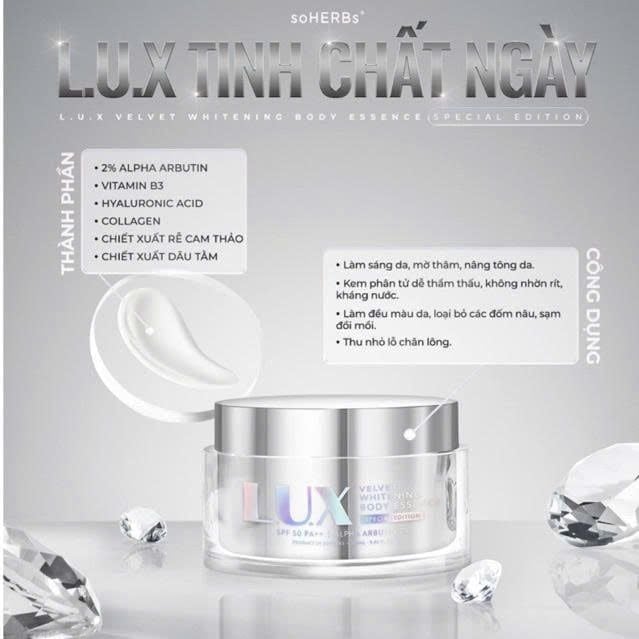 Kem Body Ban Ngày LUX – Dưỡng Trắng Da Từ Tinh Chất Yến Tươi (Hũ 280ml)
