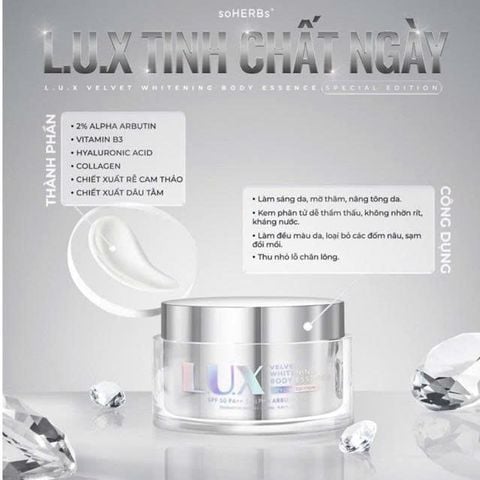 Kem Body Ban Ngày LUX – Dưỡng Trắng Da Từ Tinh Chất Yến Tươi (Hũ 280ml)