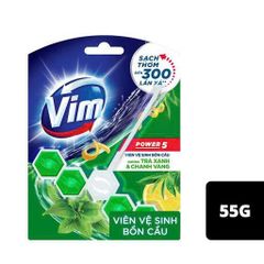 Viên treo vệ sinh toilet Vim hương trà xanh 55G